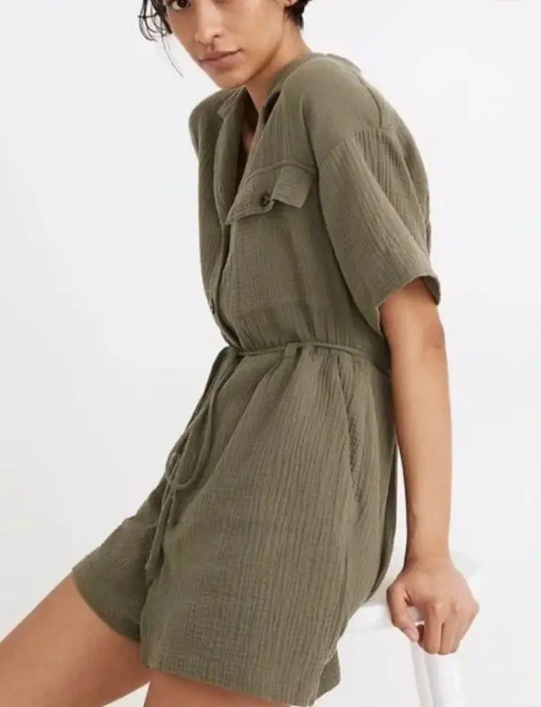 Madewell gauze romper