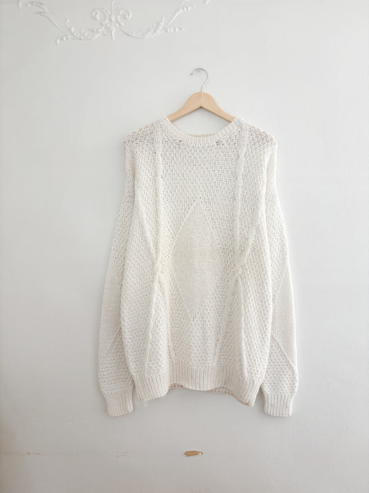 Vintage Liz Claiborne Hand Knit Sweater (L)