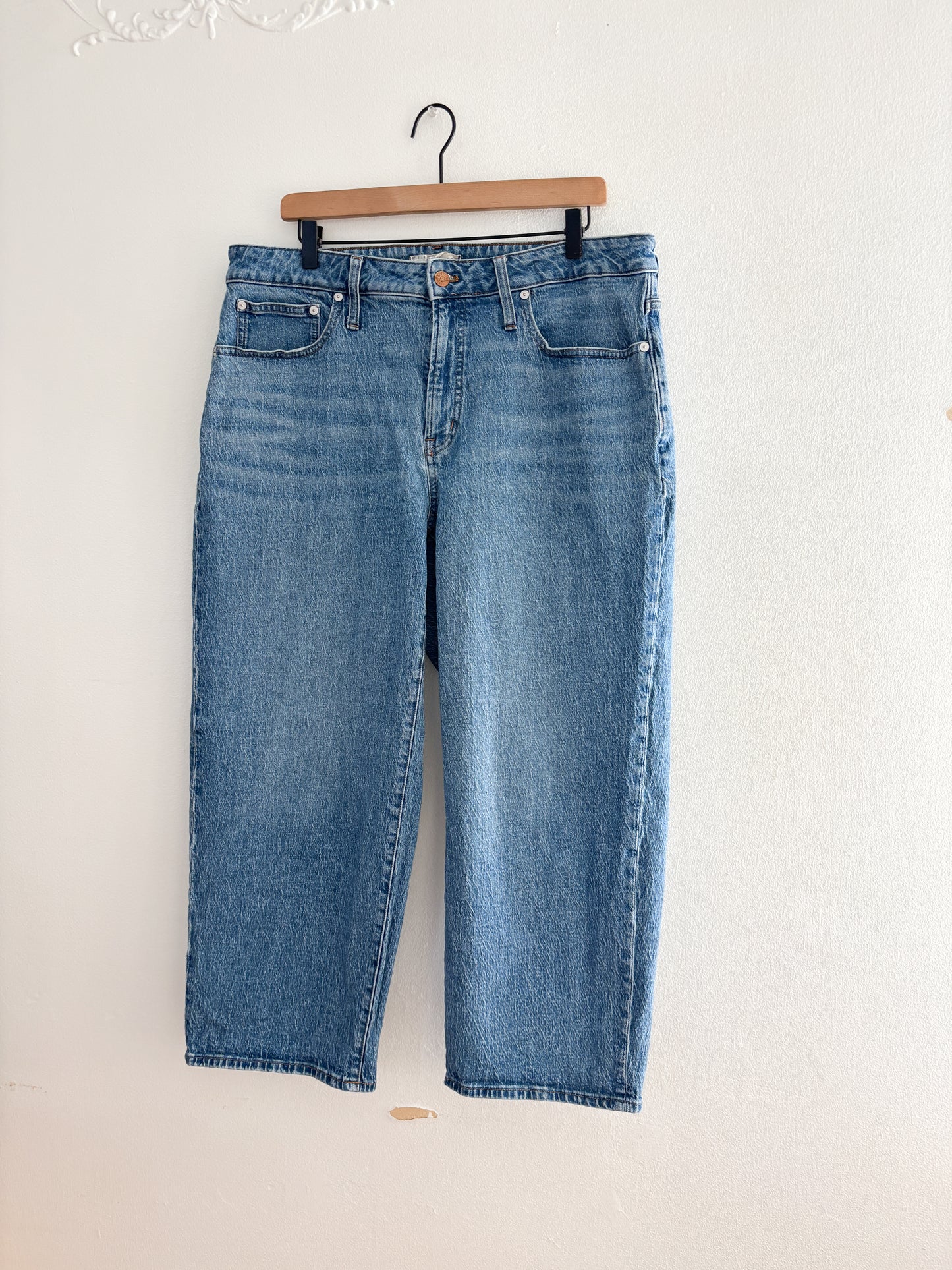 Madewell Curvy Perfect Vintage Wide Leg Crop Jeans (16W)