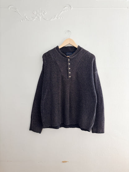 Vintage Old Glory Knit Henley (M)