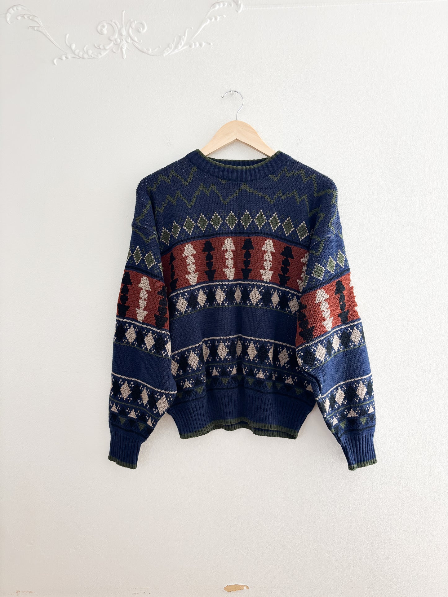Vintage Patterned Knit (M)