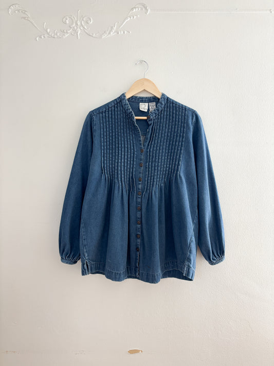 Vintage Denim Blouse (M)