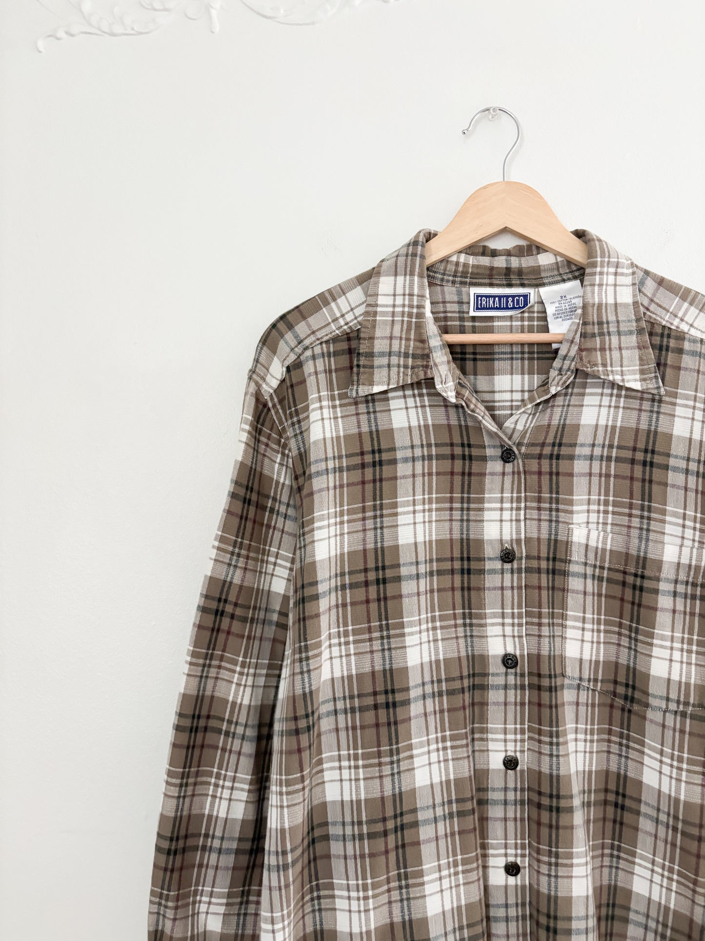 Vintage Plaid Flannel (XXL)