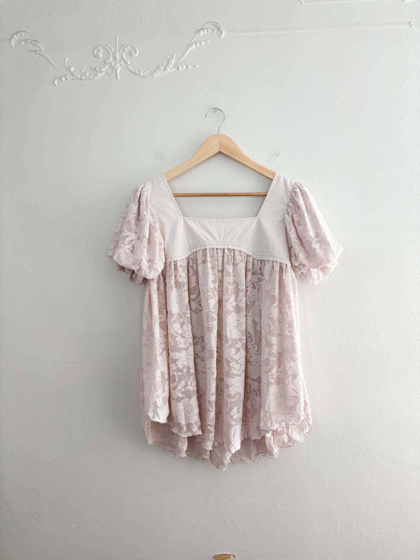 Free People Floral Baby Doll Top (M)