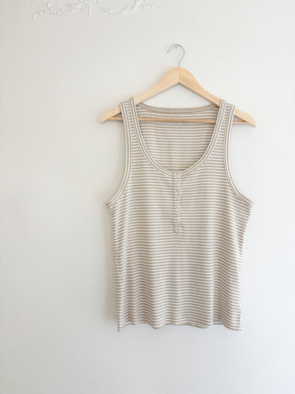 Aerie Striped Ribbed Tank Top (XXL)