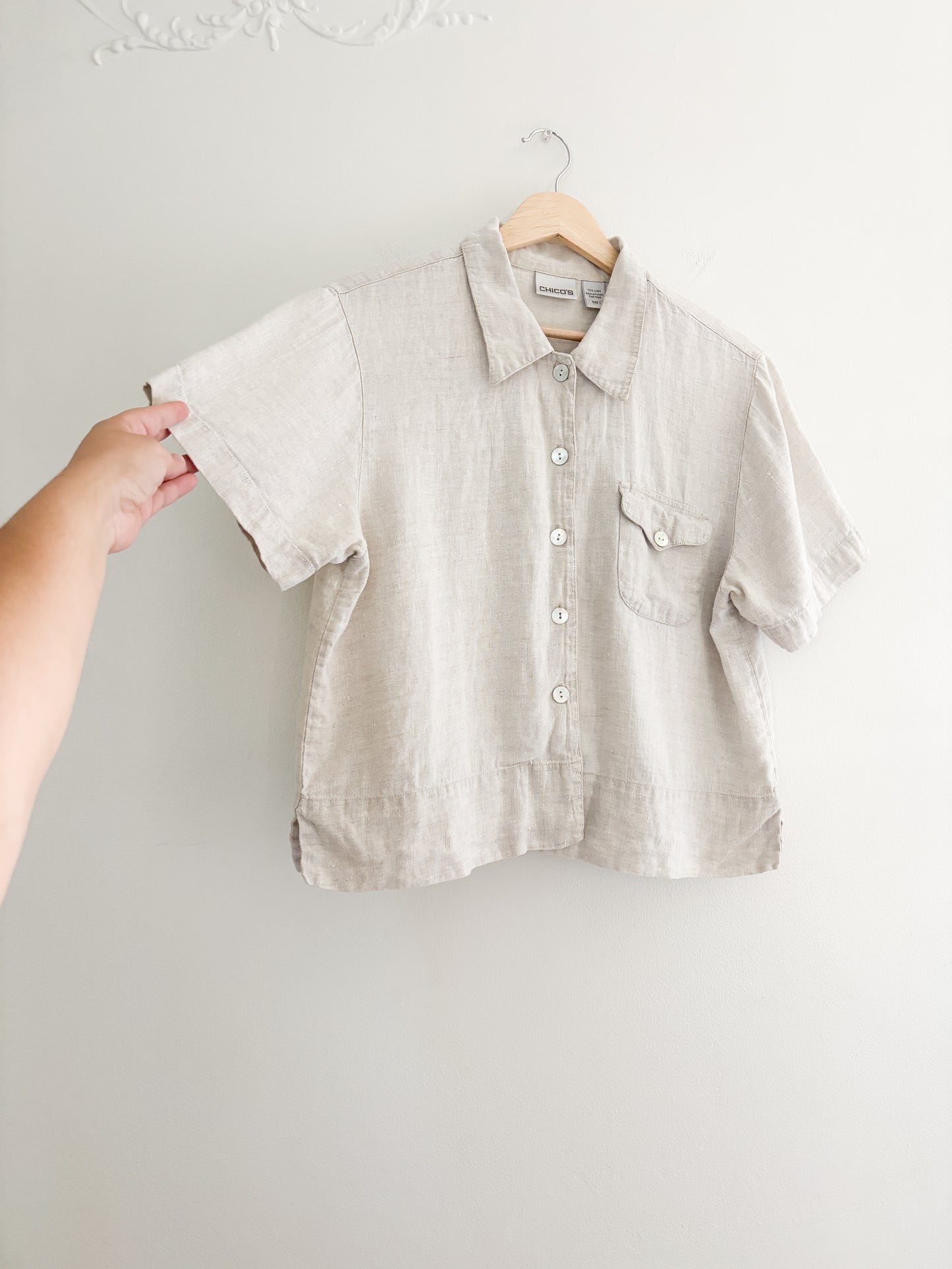 Vintage Chico’s Linen Button Up
