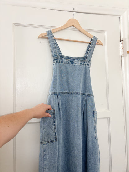 Denim Overall Dress (M)