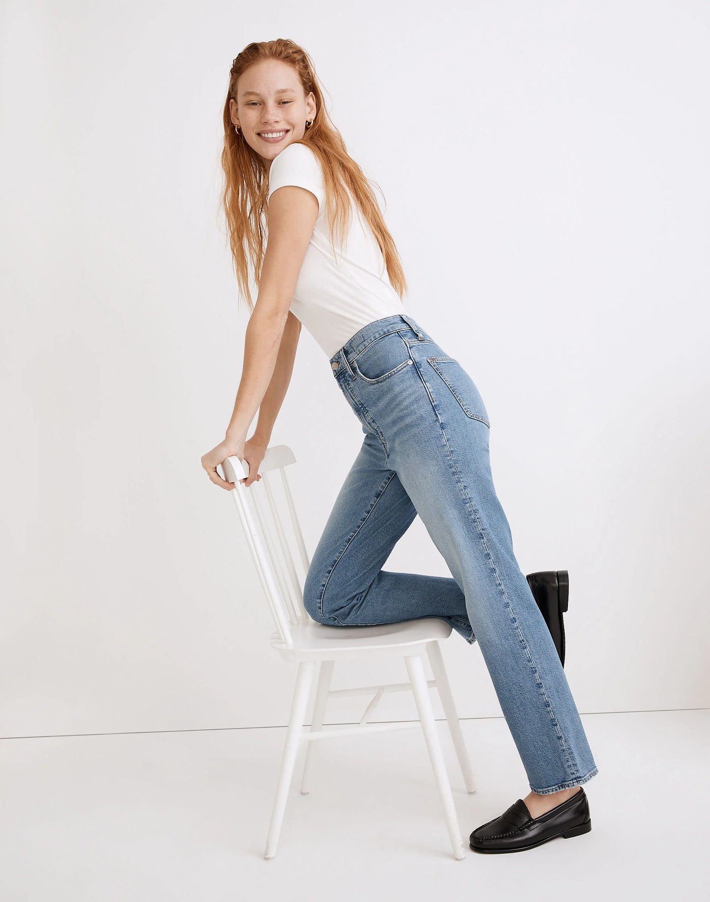 Madewell “perfect vintage straight jean” (27)