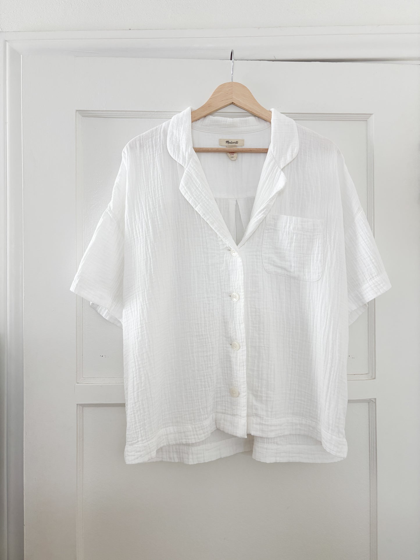 Madewell Cotton Guaze Button up (L)