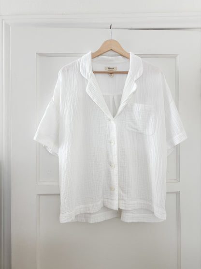 Madewell Cotton Guaze Button up (L)