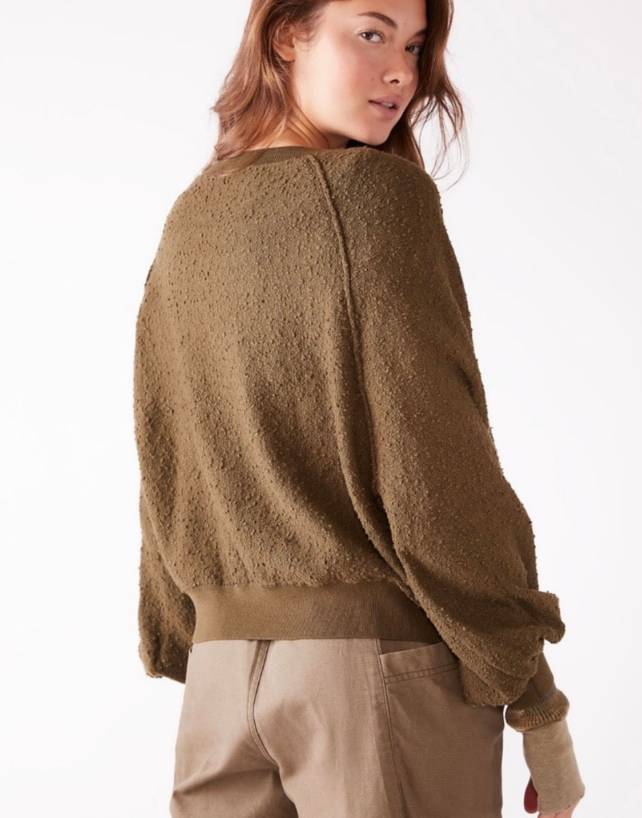 Free People Bubble Sleeve Sweater