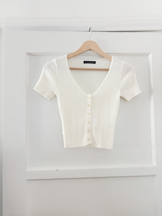 Brandy Melville Ribbed Top (S/M)
