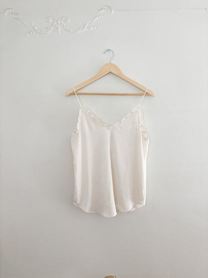 Express ruffle tank top (S)