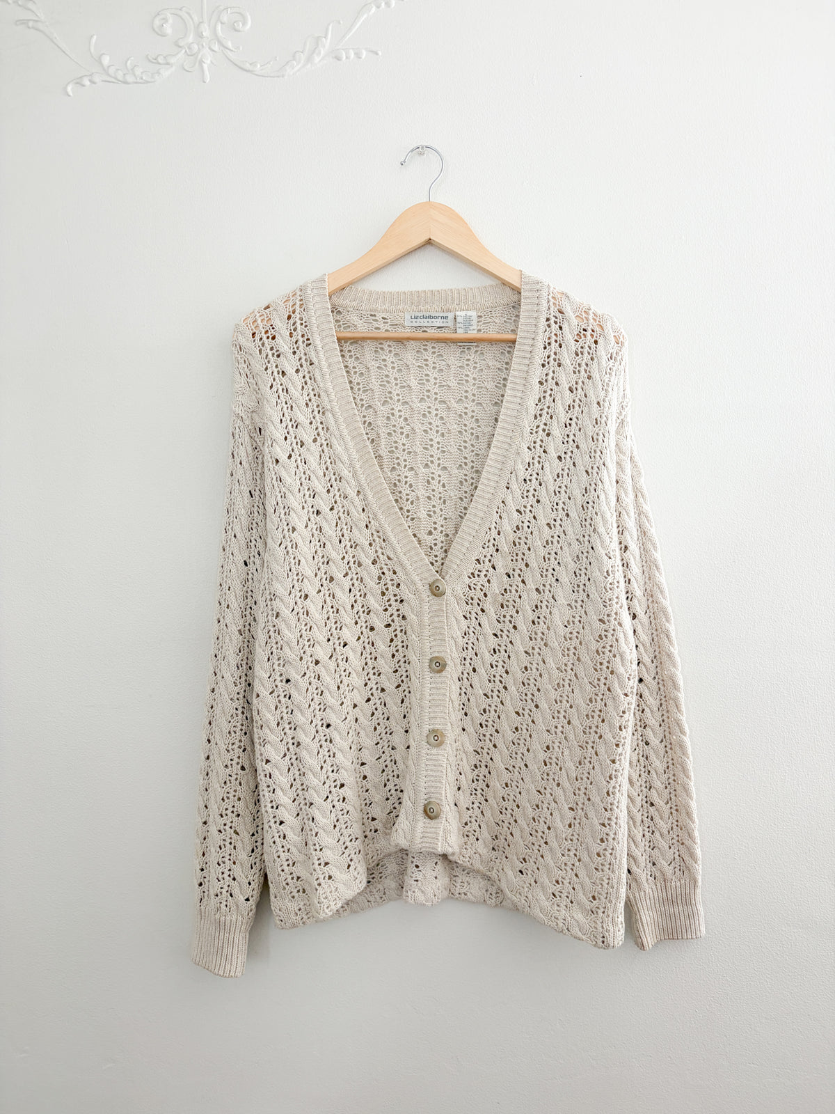 Vintage Liz Claiborne Knit Cardigan 
(S)