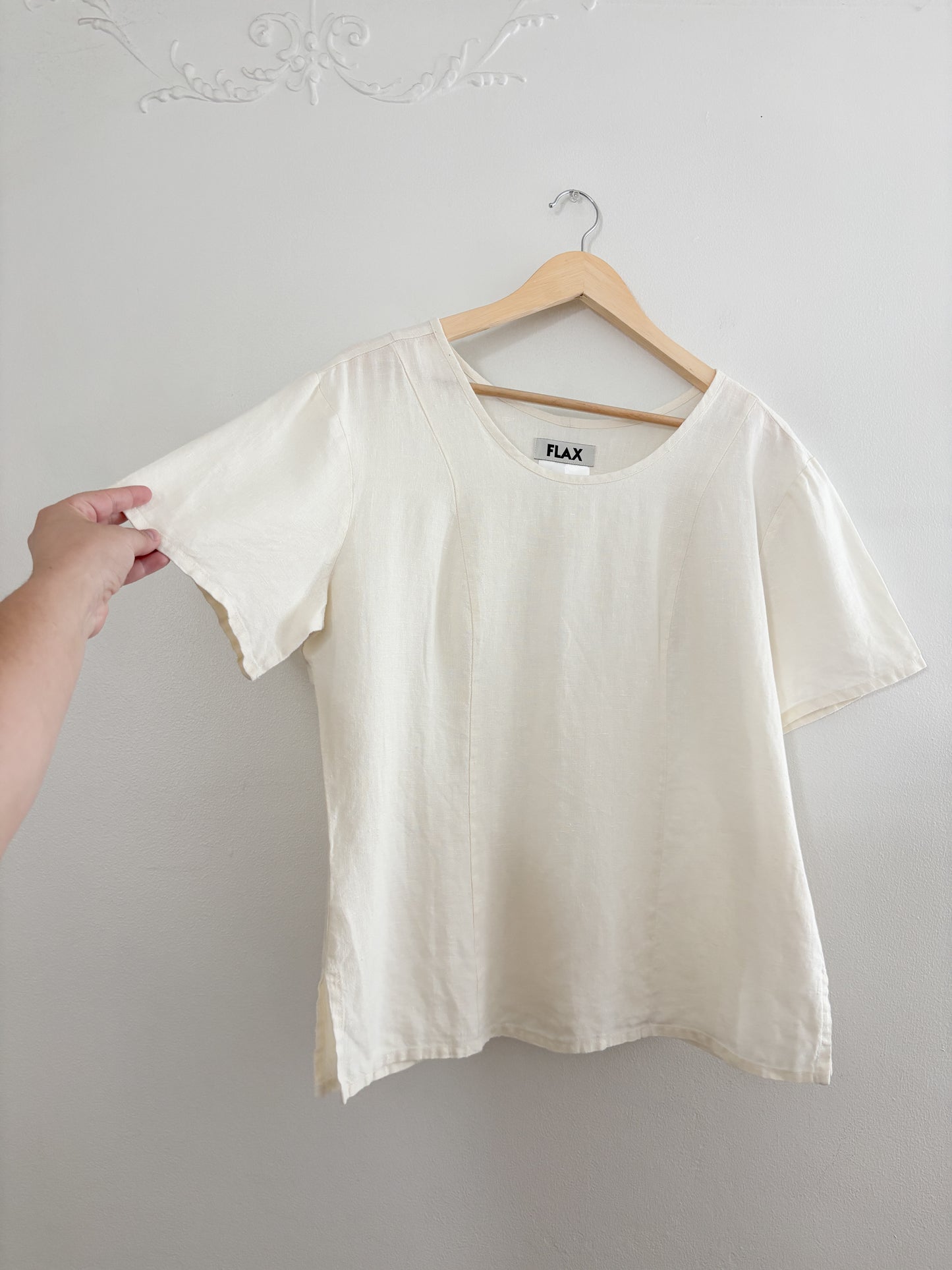 Flax Cream Linen Top (S)