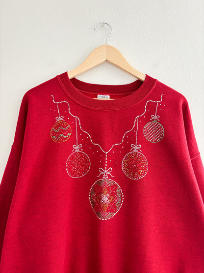 Vintage Ornament Bedazzled Crewneck (XL)