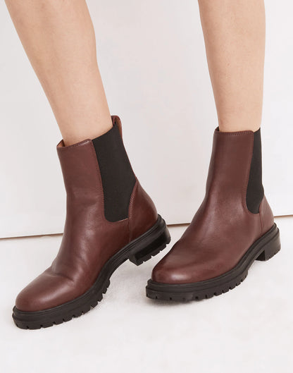 NEW Madewell Pull On Chelsea Lug Sole Boots