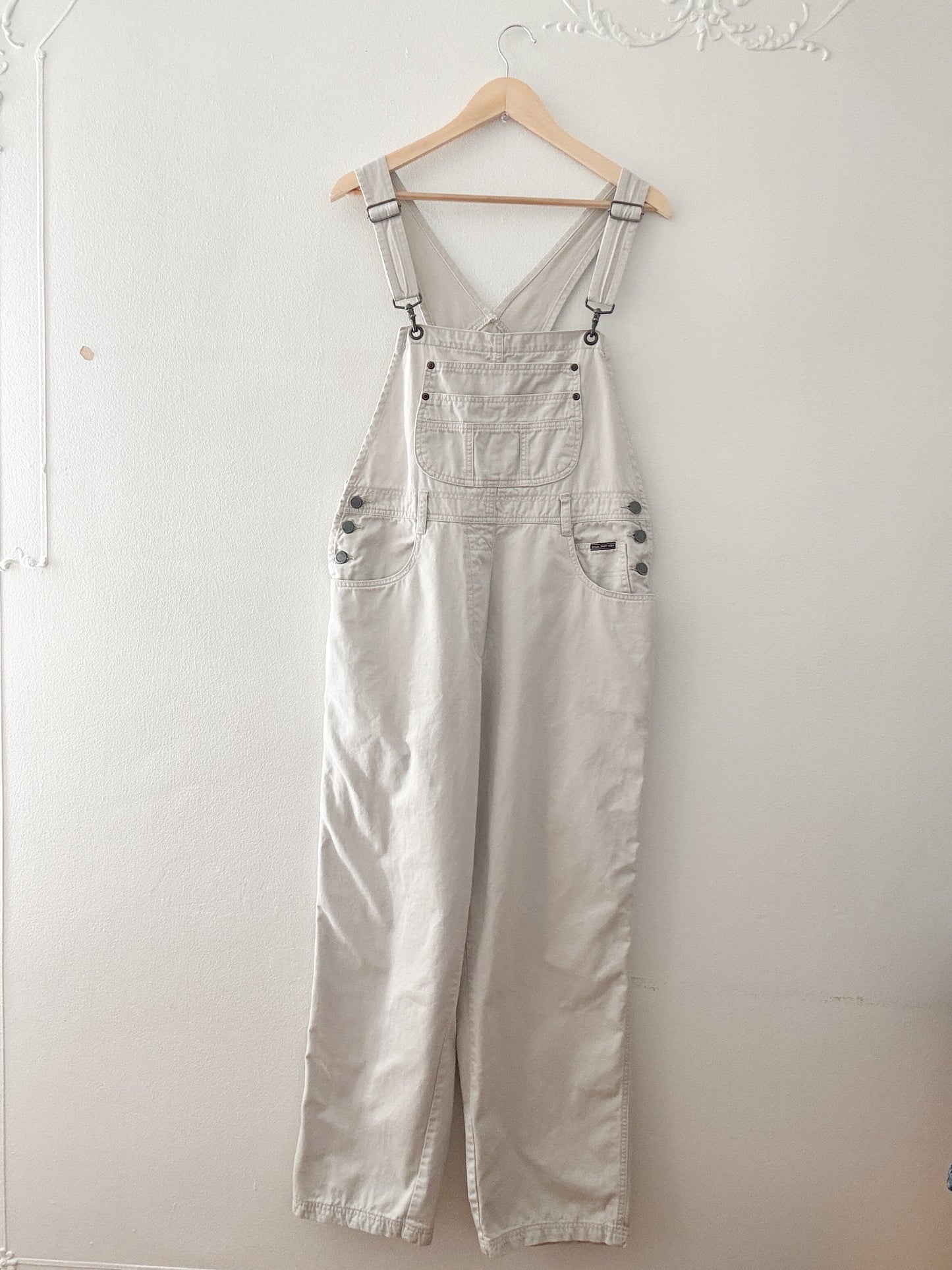Vintage Khaki Overalls (L)