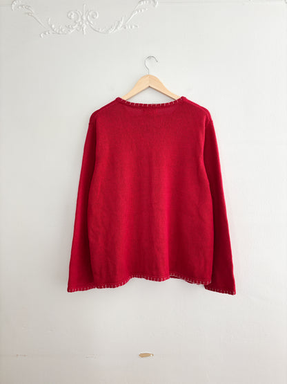 Vintage Snowflake Cardigan (XL)