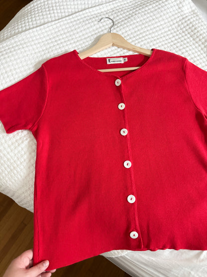Vintage Red Knit top (S)