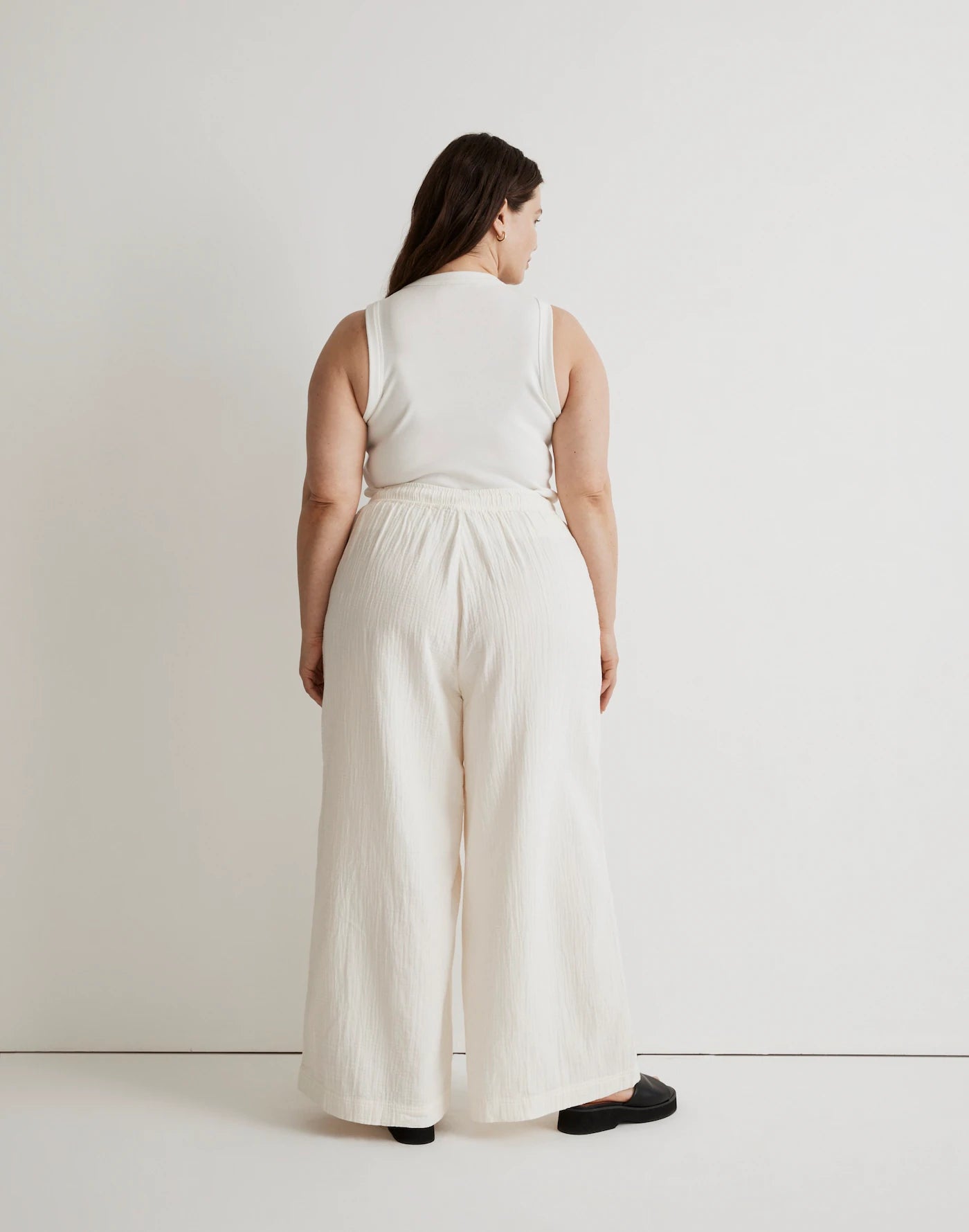 Madewell Gauze Wide Leg Pants (L)