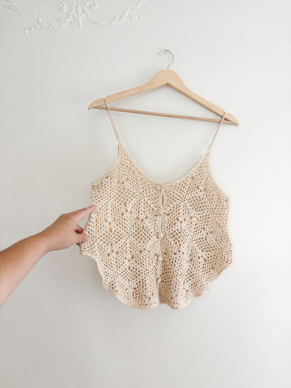 Crochet Tank Top (S)