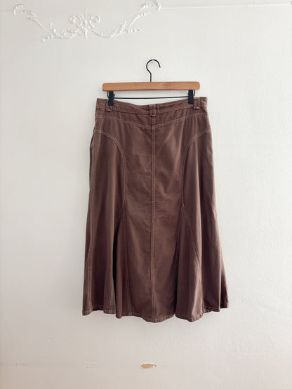 Vintage Brown Y2K Skirt (30/31”)