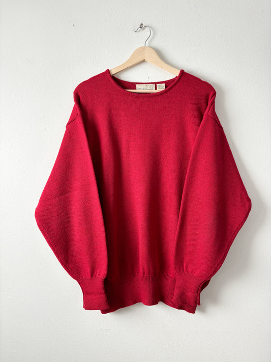 Vintage Red Wool blend sweater