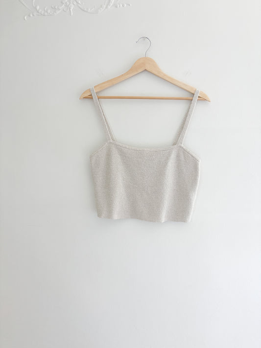 Madewell Knit Cropped Tank top (S/M)