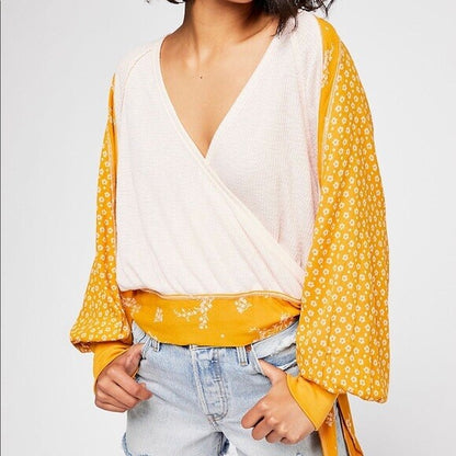 Free People Wrap Blouse (S)