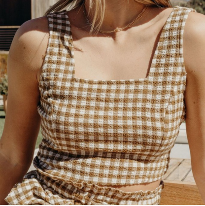 Carly Jean LA Gingham Set