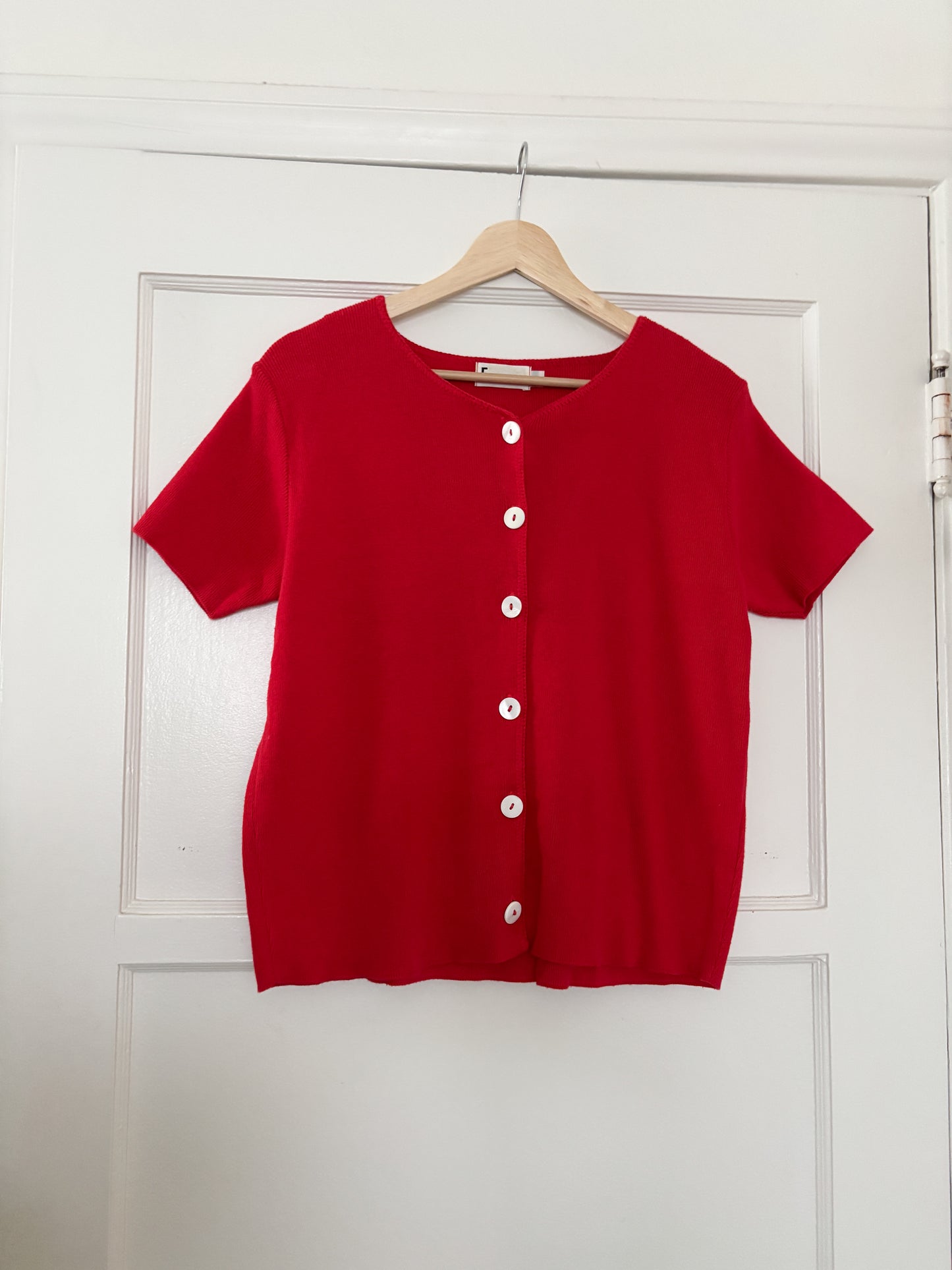 Vintage Red Knit top (S)
