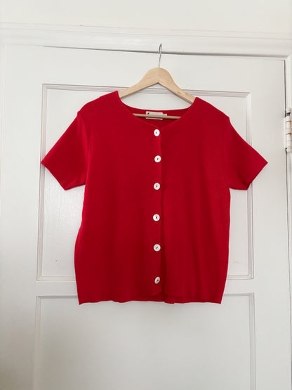 Vintage Red Knit top (S)