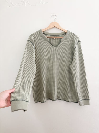 Madewell waffle long sleeve (M)