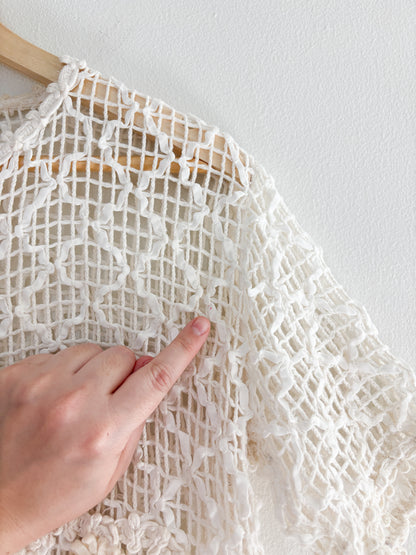 Vintage Crochet Cropped Top (S/M)