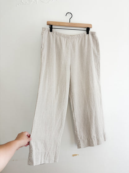 J Jill Linen Easy Pants (M)