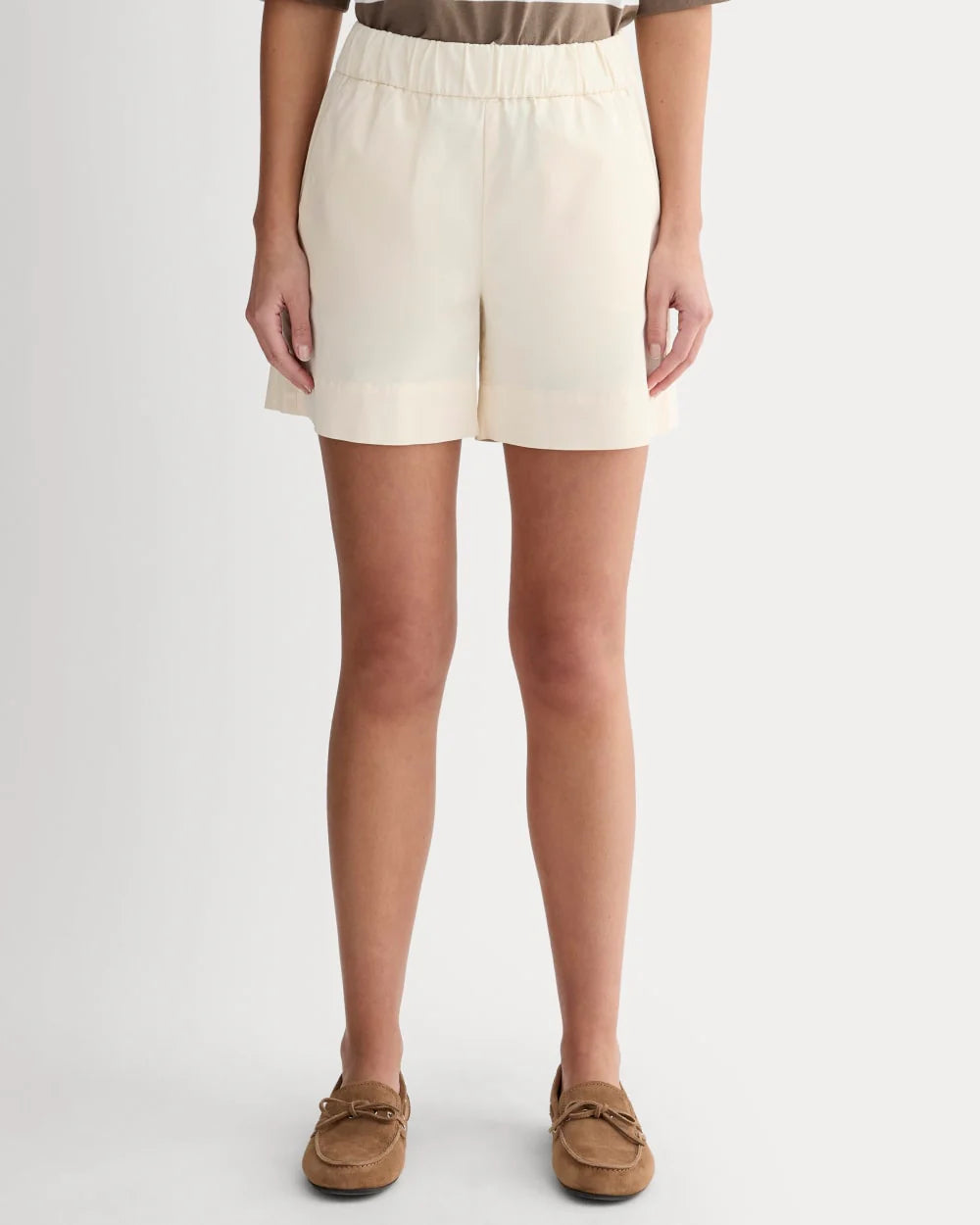 Everlane Cream Easy Shorts (L)
