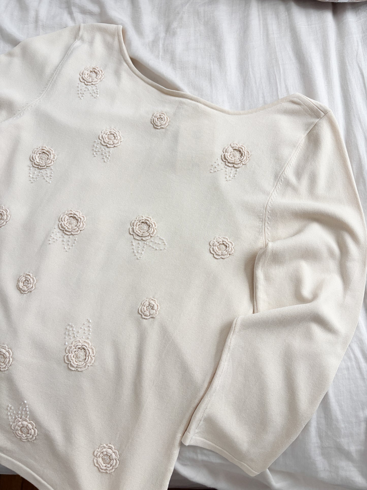 Vintage Floral Embroidered Top (M)