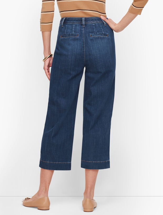 Talbots High Rise Wide Leg Crop Jeans (16)