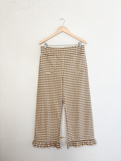 Maeve Colette Ruffled High-Rise Wide-Leg Cropped Pants (31)