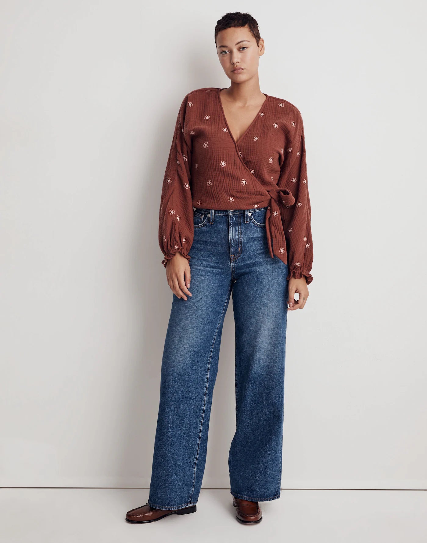 Madewell Wrap Floral Blouse (S)