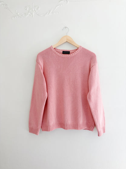 Vintage Charter Club Pink Cotton Sweater