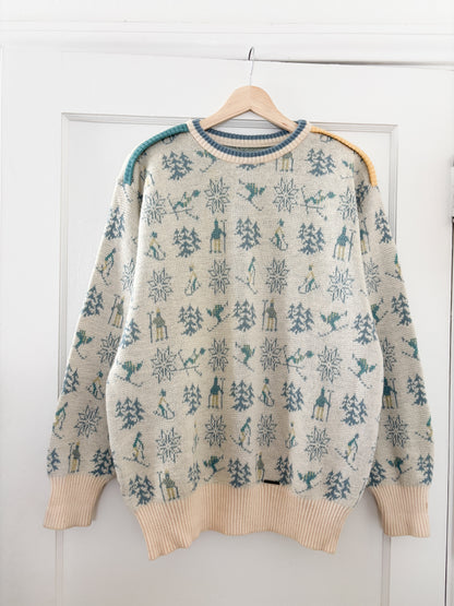 Vintage 80’s Ski Knit Sweater (L/XL)
