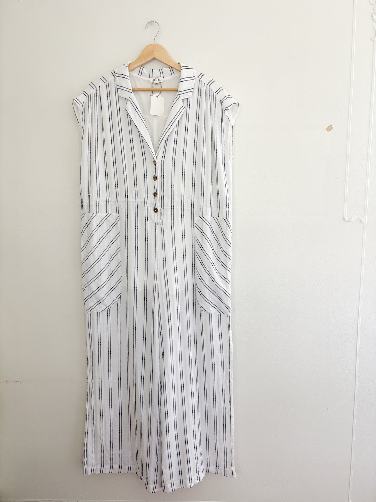 Azura Striped Jumpsuit (L)