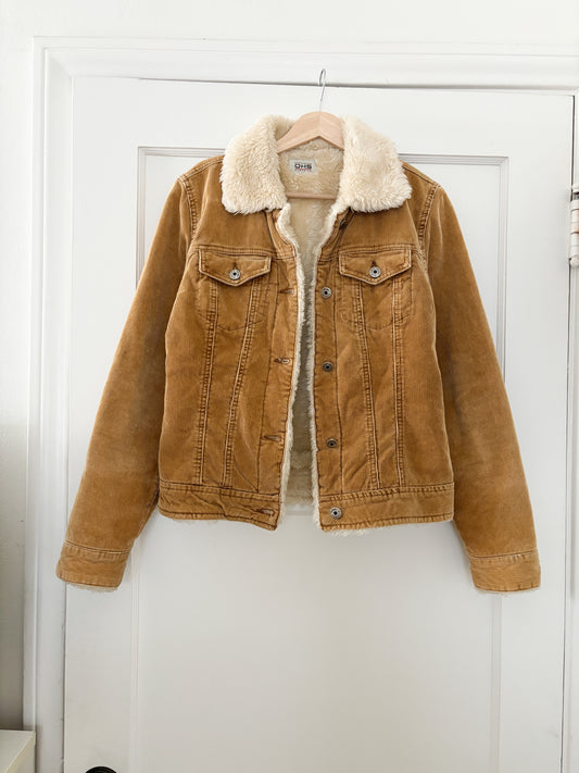 Vintage Corduroy Sherpa Jacket (S/M)