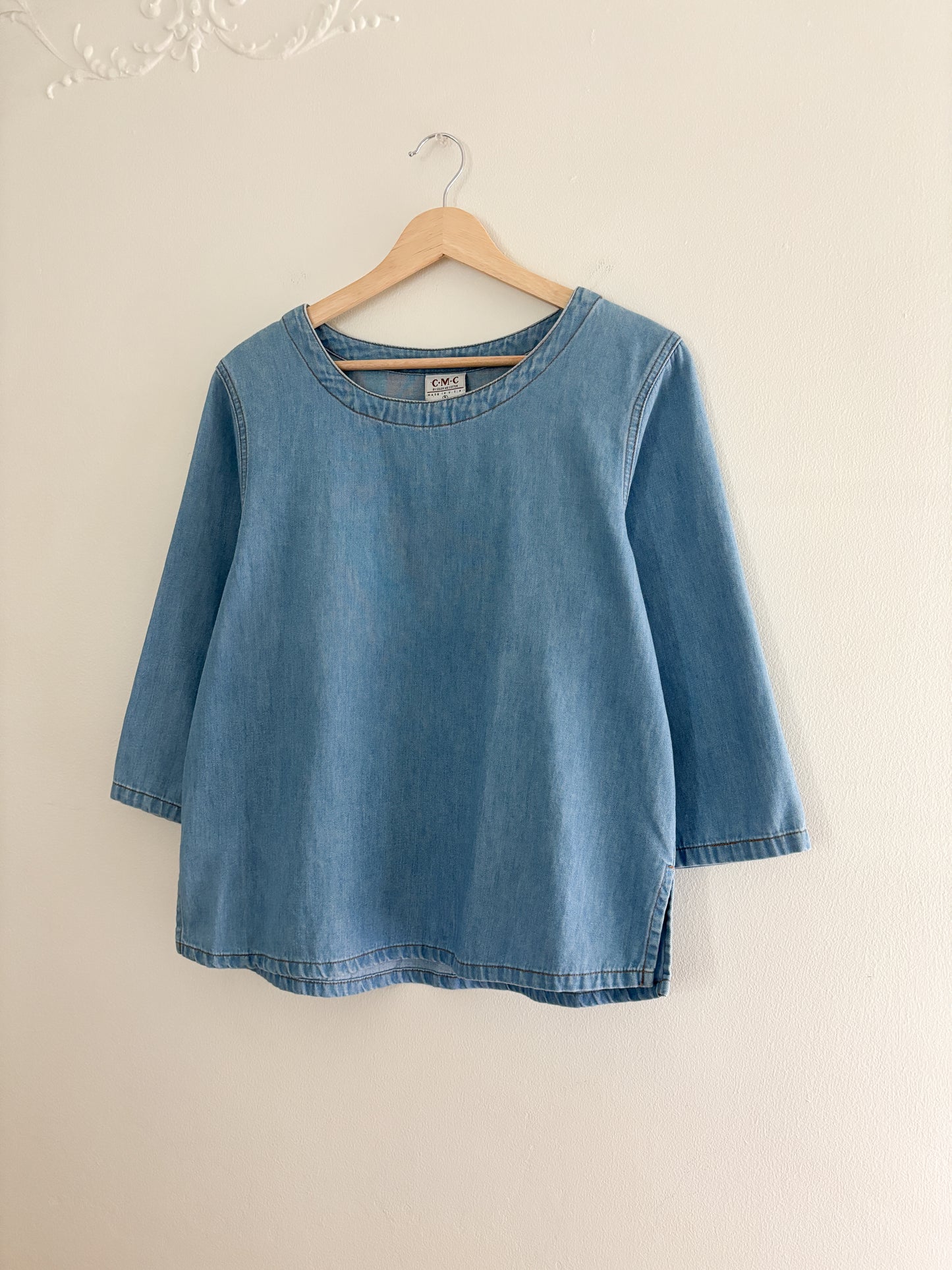 Vintage Denim Blouse (S)