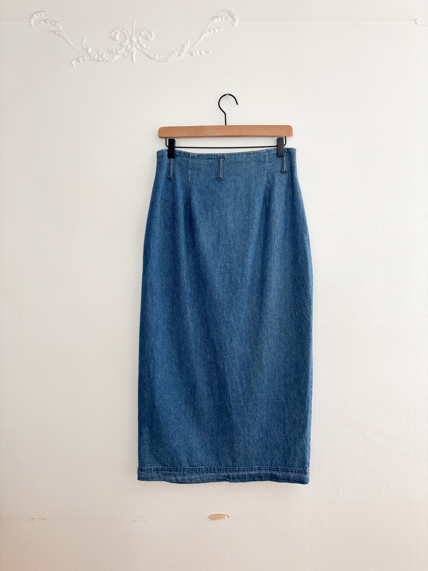 Vintage Denim Wrap Skirt (28/29”)