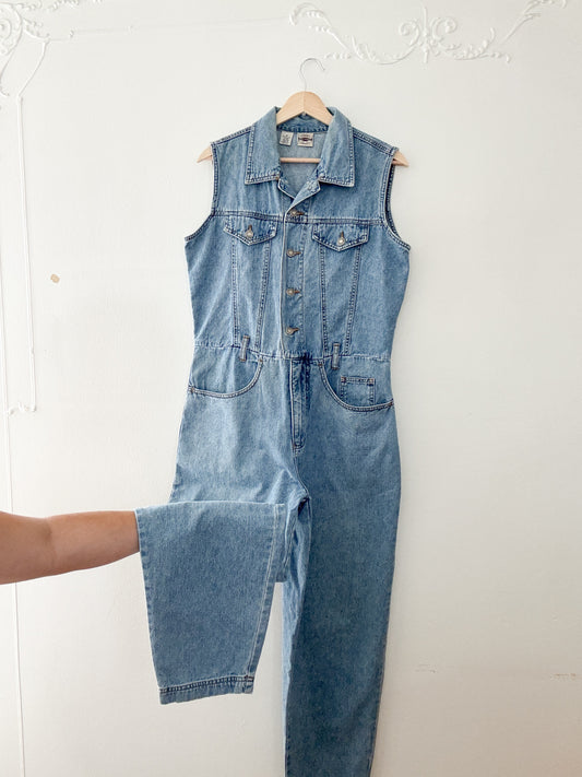 Vintage Denim Jumpsuit (M)