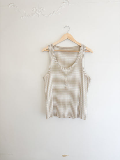 Aerie Striped Ribbed Tank Top (XXL)