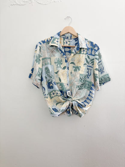 Alfred Dunner Floral button up (M/L)